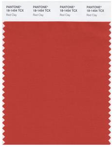 Pantone Smart 18-1454 TCX Color Swatch Card | Red Clay 