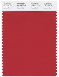 Pantone Smart 18-1550 TCX Color Swatch Card | Aurora Red 