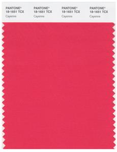 Pantone Smart 18-1651 TCX Color Swatch Card | Cayenne 