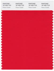 Pantone Smart 18-1662 TCX Color Swatch Card | Flame Scarlet 