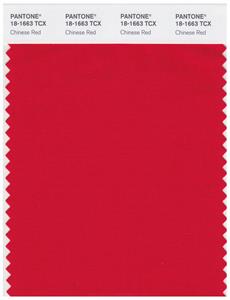 Pantone Smart 18-1663 TCX Color Swatch Card | Chinese Red 