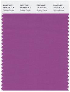 Pantone Smart 18-3025 TCX Color Swatch Card | Striking Purple 