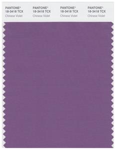 Pantone Smart 18-3418 TCX Color Swatch Card | Chinese Violet 