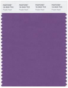 Pantone Smart 18-3520 TCX Color Swatch Card | Purple Heart 