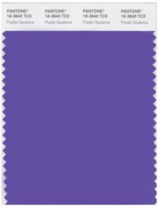 Pantone Smart 18-3840 TCX Color Swatch Card | Purple Opulence 