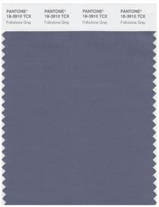 Pantone Smart 18-3910 TCX Color Swatch Card | Folkstone Gray 