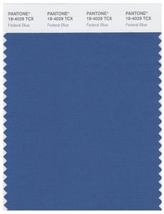 Pantone Smart 18-4029 TCX Color Swatch Card | Federal Blue 