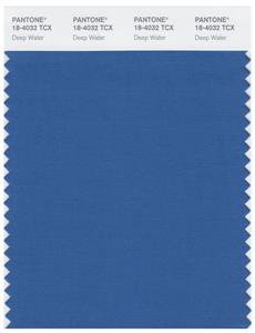 Pantone Smart 18-4032 TCX Color Swatch Card | Deep Water 