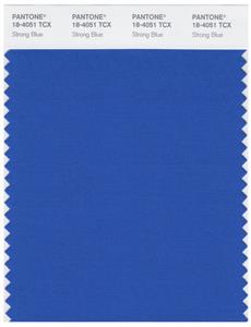 Pantone Smart 18-4051 TCX Color Swatch Card | Strong Blue 