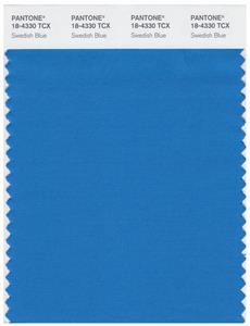 Pantone Smart 18-4330 TCX Color Swatch Card | Swedish Blue 