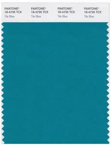 Pantone Smart 18-4735 TCX Color Swatch Card | Tile Blue 