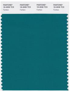 Pantone Smart 18-4936 TCX Color Swatch Card | Fan Fare 