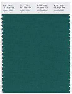 Pantone Smart 18-5322 TCX Color Swatch Card | Alpine Green 