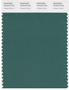 Pantone Smart 18-5418 TCX Color Swatch Card | Antique Green 