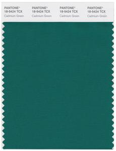 Pantone Smart 18-5424 TCX Color Swatch Card | Cadmium Green 