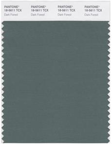 Pantone Smart 18-5611 TCX Color Swatch Card | Dark Forest 