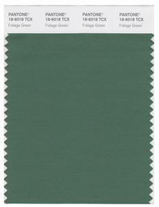 Pantone Smart 18-6018 TCX Color Swatch Card | Foliage Green 