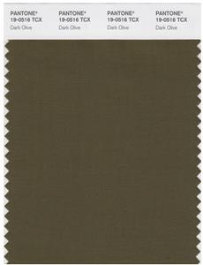 Pantone Smart 19-0516 TCX Color Swatch Card | Dark Olive 