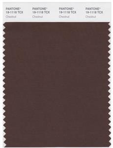 Pantone Smart 19-1118 TCX Color Swatch Card | Chestnut 