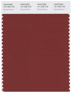 Pantone Smart 19-1338 TCX Color Swatch Card | Russet Brown 