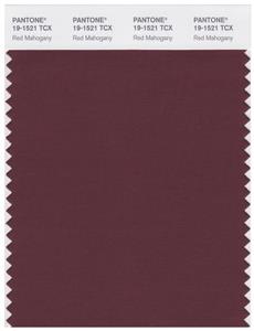 Pantone Smart 19-1521 TCX Color Swatch Card | Red Mahogany 