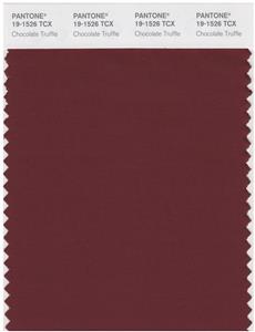 Pantone Smart 19-1526 TCX Color Swatch Card | Chocolate Truffle 