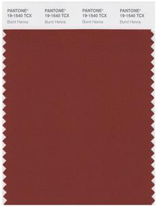 Pantone Smart 19-1540 TCX Color Swatch Card | Burnt Henna 