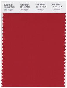 Pantone Smart 19-1557 TCX Color Swatch Card | Chili Pepper 