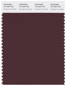 Pantone Smart 19-1625 TCX Color Swatch Card | Decadent Chocolate 