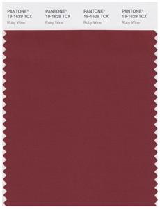 Pantone Smart 19-1629 TCX Color Swatch Card | Ruby Wine 