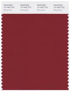 Pantone Smart 19-1650 TCX Color Swatch Card | Biking Red 