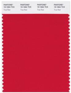 Pantone Smart 19-1664 TCX Color Swatch Card | True Red 