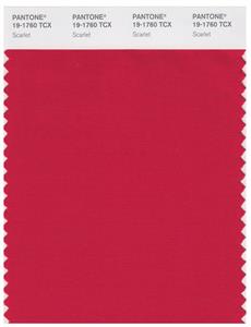 Pantone Smart 19-1760 TCX Color Swatch Card | Scarlet 