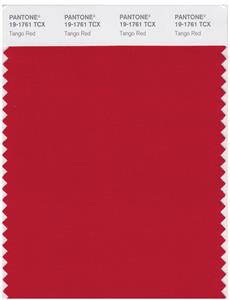 Pantone Smart 19-1761 TCX Color Swatch Card | Tango Red 