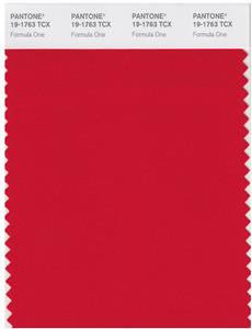 Pantone Smart 19-1763 TCX Color Swatch Card | Racing Red 