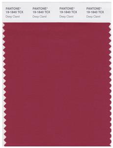 Pantone Smart 19-1840 TCX Color Swatch Card | Deep Claret 