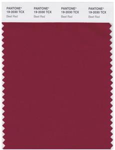 Pantone Smart 19-2030 TCX Color Swatch Card | Beet Red 