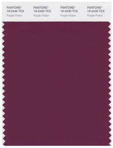 Pantone Smart 19-2430 TCX Color Swatch Card | Purple Potion 