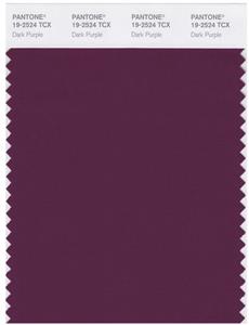 Pantone Smart 19-2524 TCX Color Swatch Card | Dark Purple 