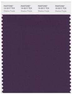 Pantone Smart 19-3217 TCX Color Swatch Card | Shadow Purple 