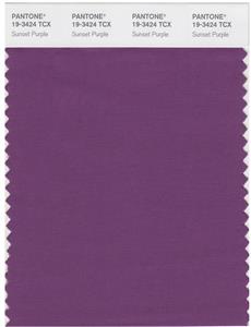 Pantone Smart 19-3424 TCX Color Swatch Card | Sunset Purple 