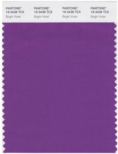 Pantone Smart 19-3438 TCX Color Swatch Card | Bright Violet 