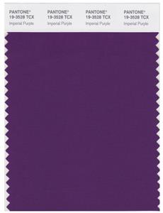 Pantone Smart 19-3528 TCX Color Swatch Card | Imperial Purple 