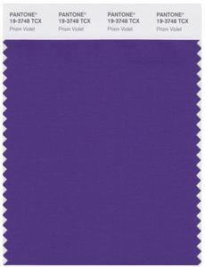 Pantone Smart 19-3748 TCX Color Swatch Card | Prism Violet 