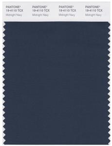 Pantone Smart 19-4110 TCX Color Swatch Card | Midnight Navy 