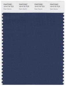 Pantone Smart 19-4118 TCX Color Swatch Card | Dark Denim 