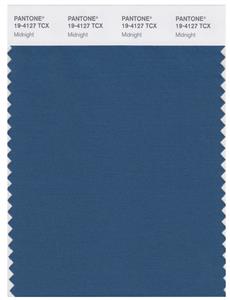 Pantone Smart 19-4127 TCX Color Swatch Card | Midnight 