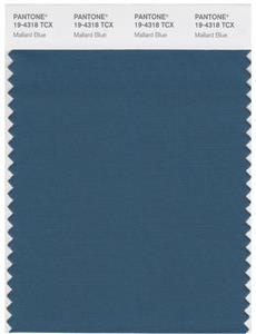 Pantone Smart 19-4318 TCX Color Swatch Card | Mallard Blue 