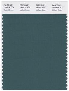 Pantone Smart 19-4818 TCX Color Swatch Card | Mallard Green 