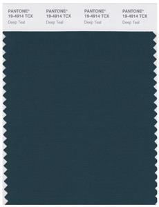 Pantone Smart 19-4914 TCX Color Swatch Card | Deep Teal 